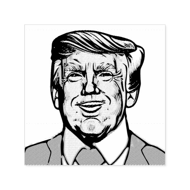 TAMPON AUTO-ENCREUR  DONALD TRUMP (Design)
