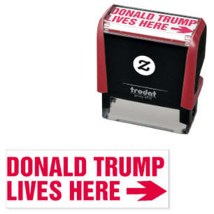 Tampon Auto-encreur Donald Trump Vit Ici !