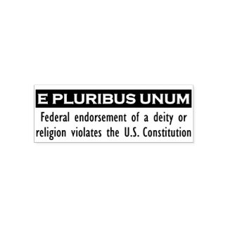 Tampon Auto-encreur E PLURIBUS - Timbre UNUM - Noir/Moyen