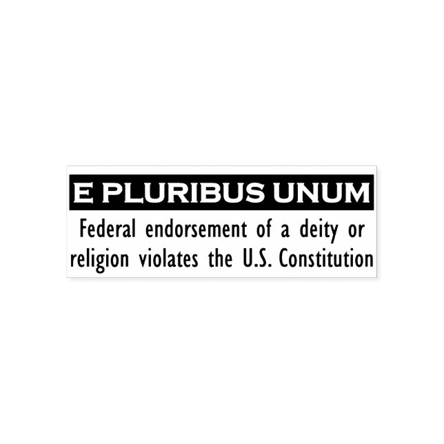 Tampon Auto-encreur E PLURIBUS - Timbre UNUM - Noir/Moyen (Design)