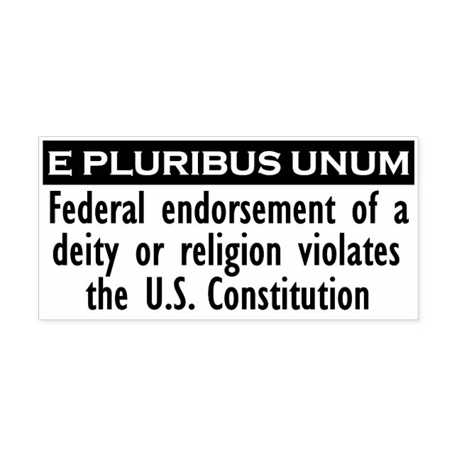 Tampon Auto-encreur E PLURIBUS - Timbre UNUM - Noir/XL (Design)
