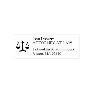 Tampon Auto-encreur Échelles de justice Bureau du droit