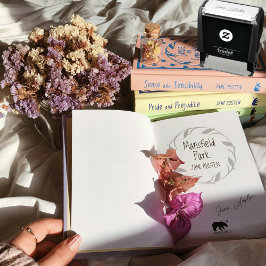 Tampon Auto-encreur Écriture manuscrite Cursive Signature de l'auteur