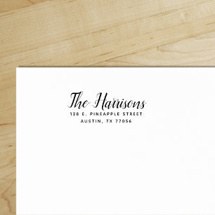 Tampon Auto-encreur Élégance chic Moderne Minimaliste Adresse de retou