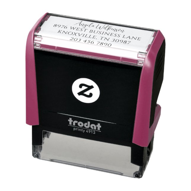 Tampon Auto-encreur Élégante adresse de retour Script Moderne (Produit)