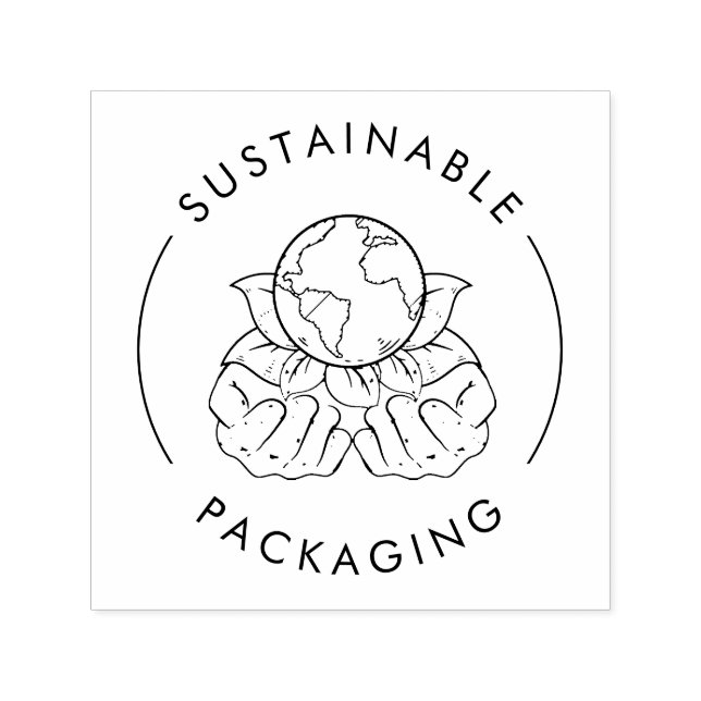 Tampon Auto-encreur Emballage durable | Commerce écologique (Design)