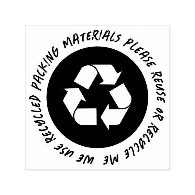 Tampon Auto-encreur Emballage Recyclé réutilisé (Design)