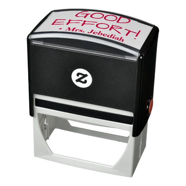 Tampon Auto-encreur Encouragement "BON EFFORT !" + Nom de l'enseignant (Produit)