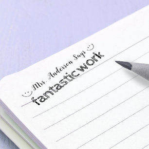 Tampon Auto-encreur Encouragement Simple Travail Fantastique Personnal