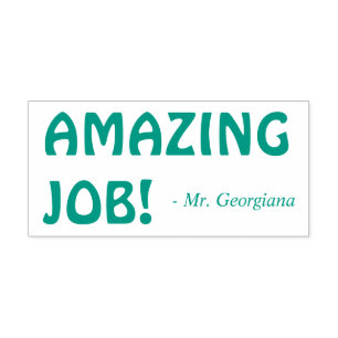Tampon Auto-encreur Encourager "LE TRAVAIL EXTRAORDINAIRE !" Timbre en