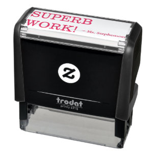 Tampon Auto-encreur Encourager "UN SUPERBE TRAVAIL !" Timbre en caoutc