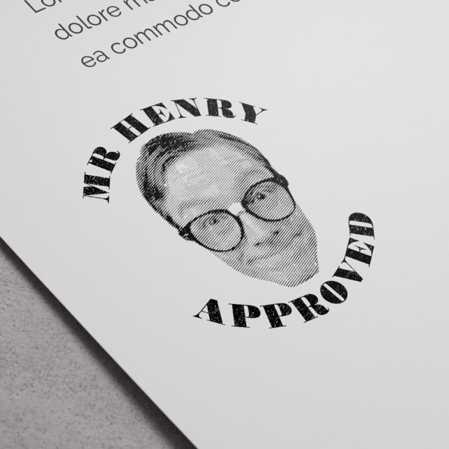 Tampon Auto-encreur Enseignant Funny Visage Approuvé (Créateur téléchargé)