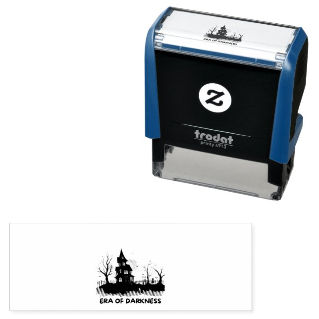 Tampon Auto-encreur Era of Darkness Self-Inking Rubber Stamp - Ember-R (En situation)