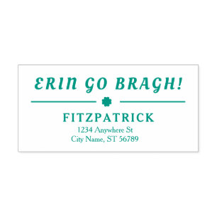 Tampon Auto-encreur Erin Go Bragh 4 Leaf Clover Underground Adresse: