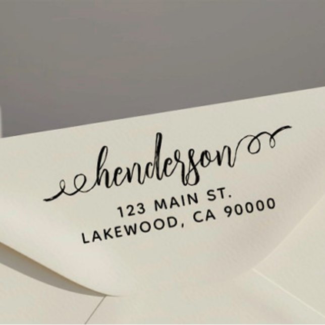 Tampon Auto-encreur Étiquette de brosse Adresse de retour Stamp auto-e (Créateur téléchargé)