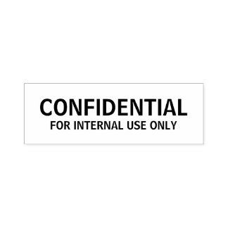 TAMPON AUTO-ENCREUR  ÉTIQUETTES CONFIDENTIELS