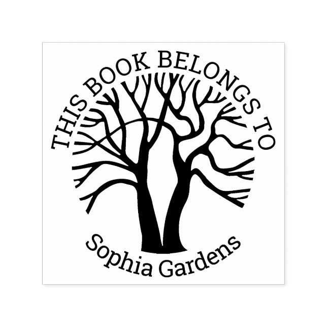 Tampon Auto-encreur Ex Libris - Arbre de vie v2 (Design)