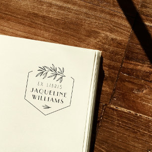 Tampon Auto-encreur Ex libris personnalisé pour livre de bibliothèque 