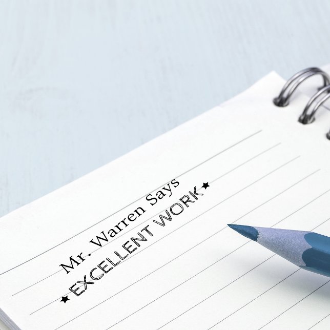 Tampon Auto-encreur Excellent travail | Enseignants personnalisés (Créateur téléchargé)