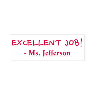 Tampon Auto-encreur "EXCELLENT TRAVAIL !" Timbre en caoutchouc de marq
