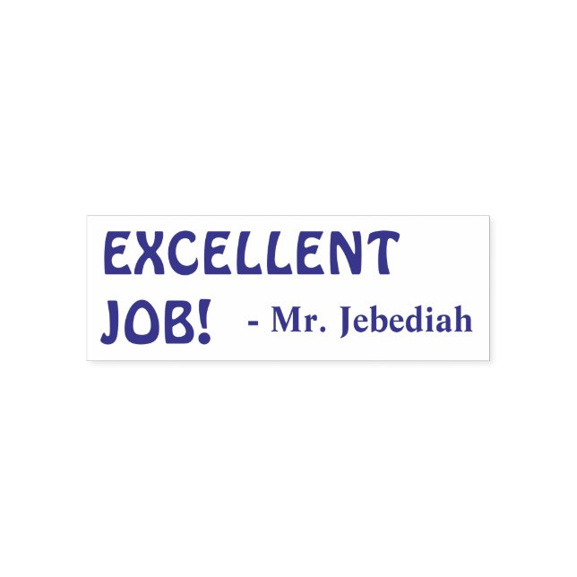 Tampon Auto-encreur "EXCELLENT TRAVAIL !" Timbre en caoutchouc Tutor (Design)