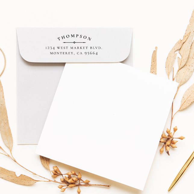 Tampon Auto-encreur Faites votre propre adresse de retour classique él (Créateur téléchargé)