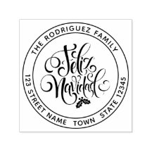 Feliz Navidad Adresse circulaire