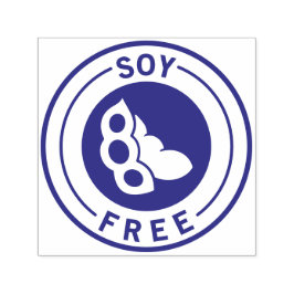 Tampon Auto-encreur Food Allergy Icon Soy Free