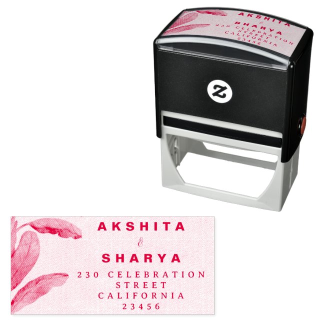 Tampon Auto-encreur Formal Traditional Wedding Invitation  (En situation)