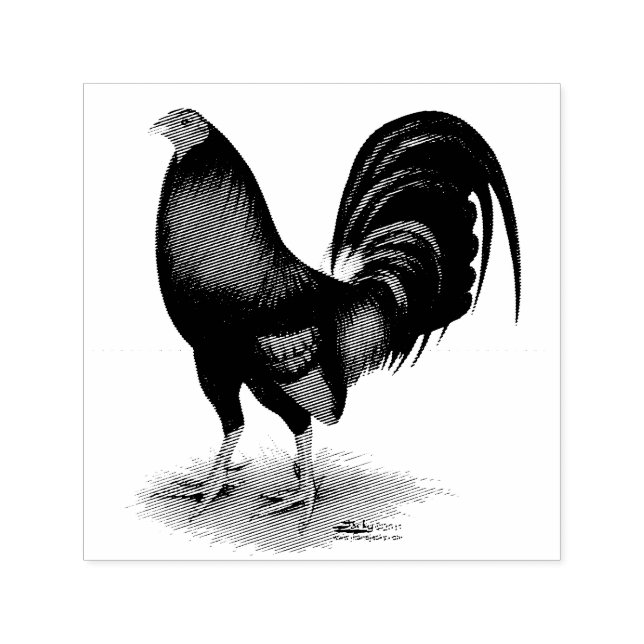 Tampon Auto-encreur Gamecock : Rouge foncé (Design)