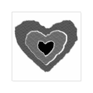 Tampon Auto-encreur Gothique Fondre Amour Coeur auto-Inking Timbre