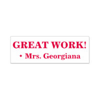 "GRAND TRAVAIL !" Timbre en caoutchouc de marquage