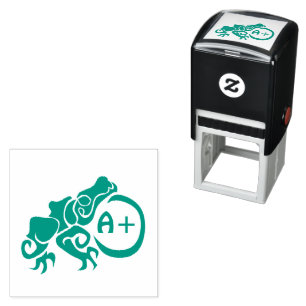 Tampon Auto-encreur Grenouille verte mutante Grade A+