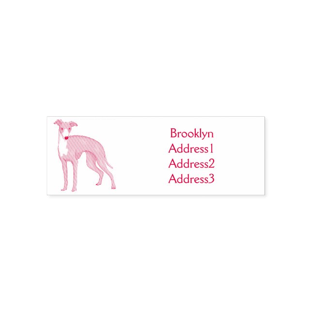 Tampon Auto-encreur Greyhound dog (Design)