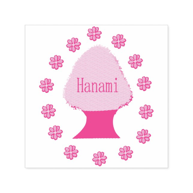 Tampon Auto-encreur Hanami Cerisier japonais (Design)