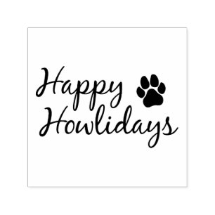 Tampon Auto-encreur Happy Howlidays - Timbre de la presse