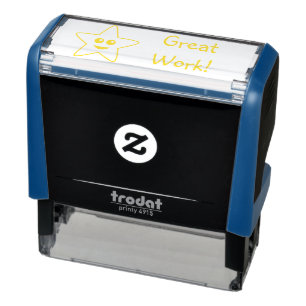 Tampon Auto-encreur Happy Star Grand Travail Auto-Inking Timbre
