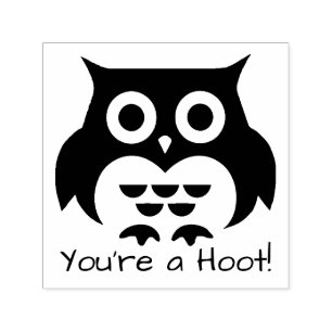 Tampon Auto-encreur Hibou vous êtes une huée