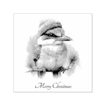 Hiver Kookaburra voeux, personnalisé