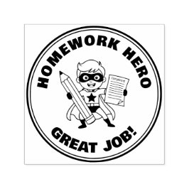 Tampon Auto-encreur Homework Hero | Teacher Reward Motivational Modern