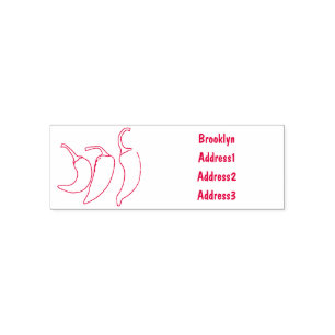 Tampon Auto-encreur Illustration de chili