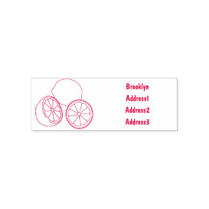 Tampon Auto-encreur Illustration de citron