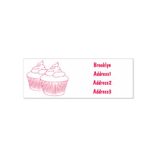 Tampon Auto-encreur Illustration de Cupcake