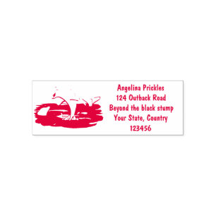 Tampon Auto-encreur Illustration de dauphins heureux adorables
