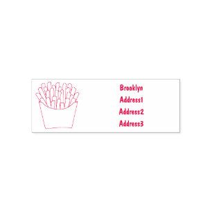 Tampon Auto-encreur Illustration de frites