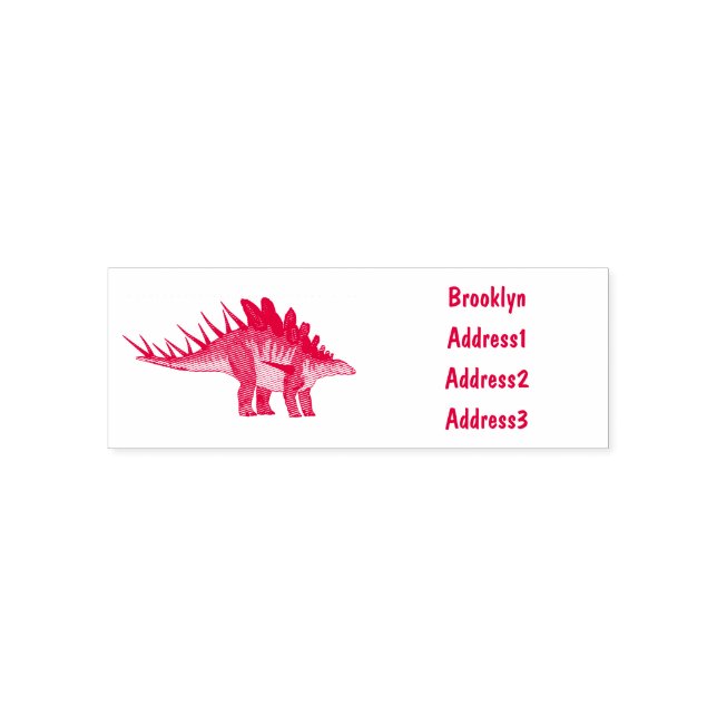 Tampon Auto-encreur Illustration de Kentrosaurus (Design)