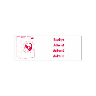 Tampon Auto-encreur Illustration de la machine à laver