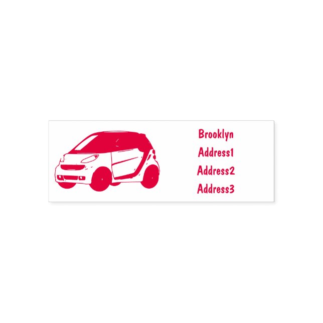 Tampon Auto-encreur Illustration de micro-voiture (Design)