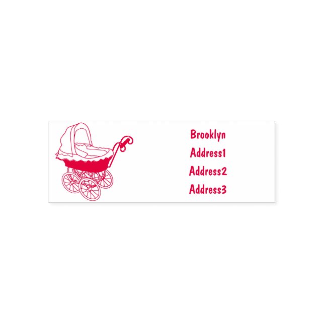 Tampon Auto-encreur Illustration de poussette (Design)