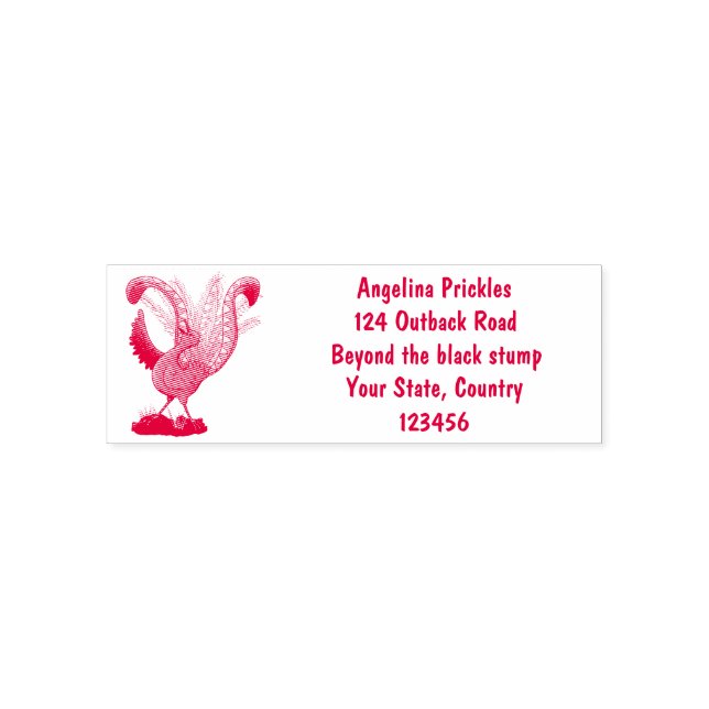 Tampon Auto-encreur Illustration de superbe et superbe lyrebird (Design)